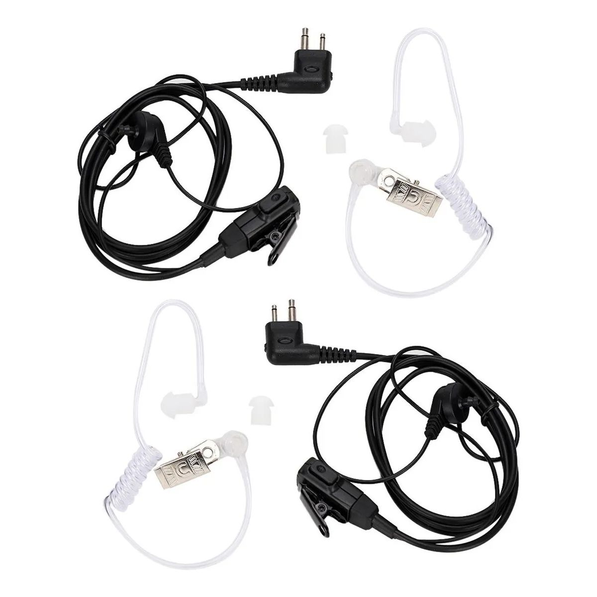 GENERICO - X2 Auricular Tactico Airsoft Walkie Microfono Manos Libres