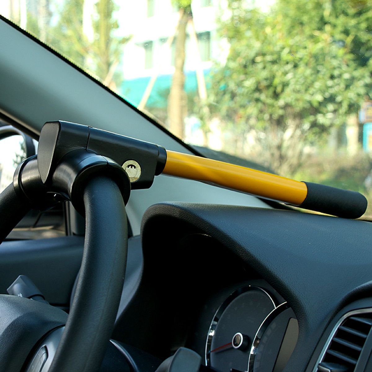Cerradura De Volante T Profesional Metal Amarillo Reforzado, marca ATURE - Foto 2