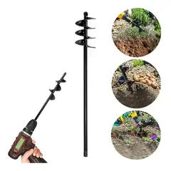 GENERICO - Broca Ahoyador Plantar Jardín Para Taladro Común 60×5cm