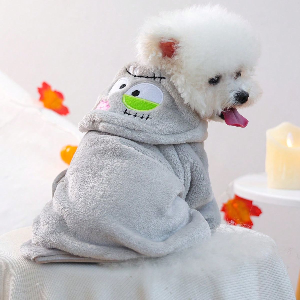 VATYERTY - Disfraz de Perro - Chaleco Gris de Zombie L