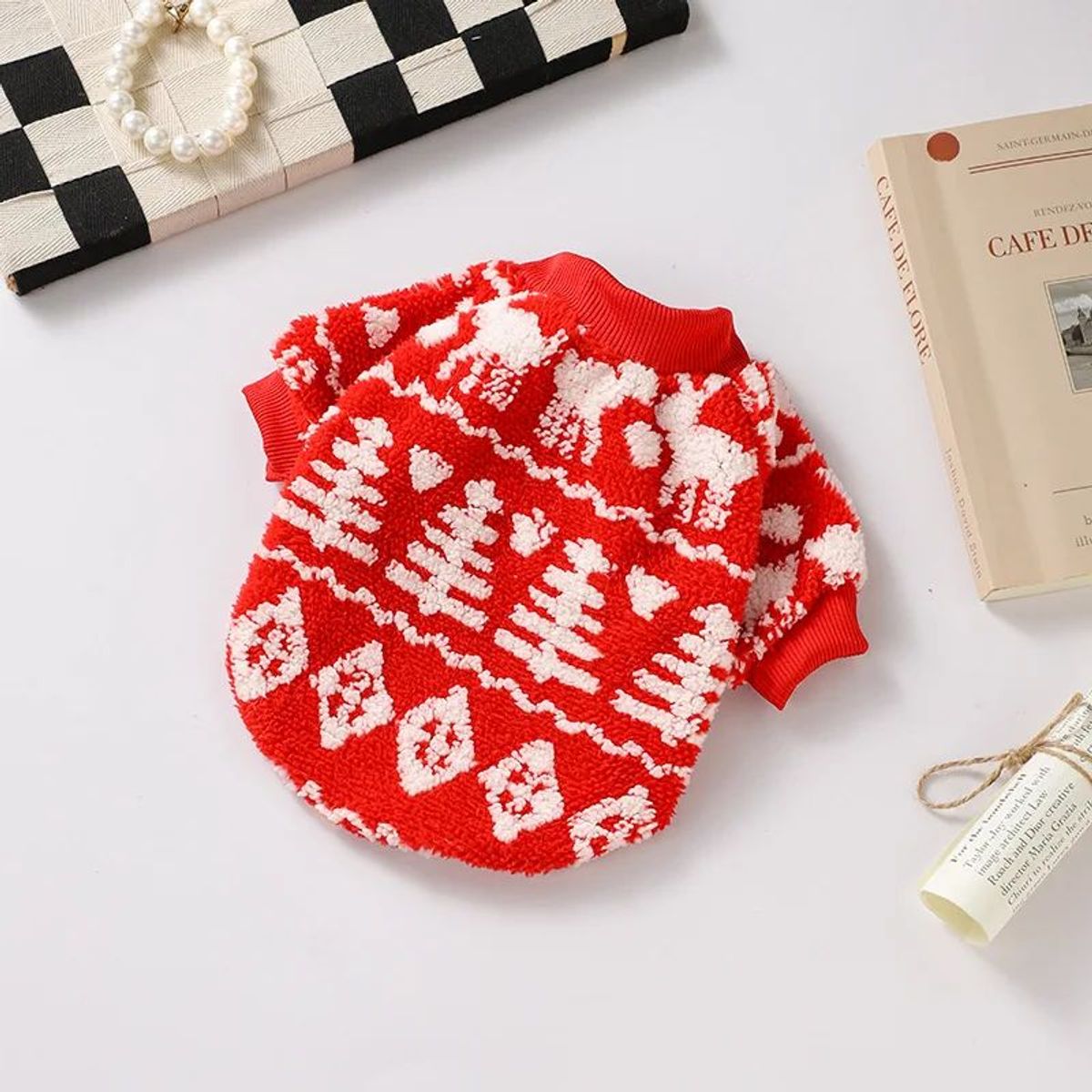 VATYERTY - Chaleco de Navidad para Perro Rojo XL