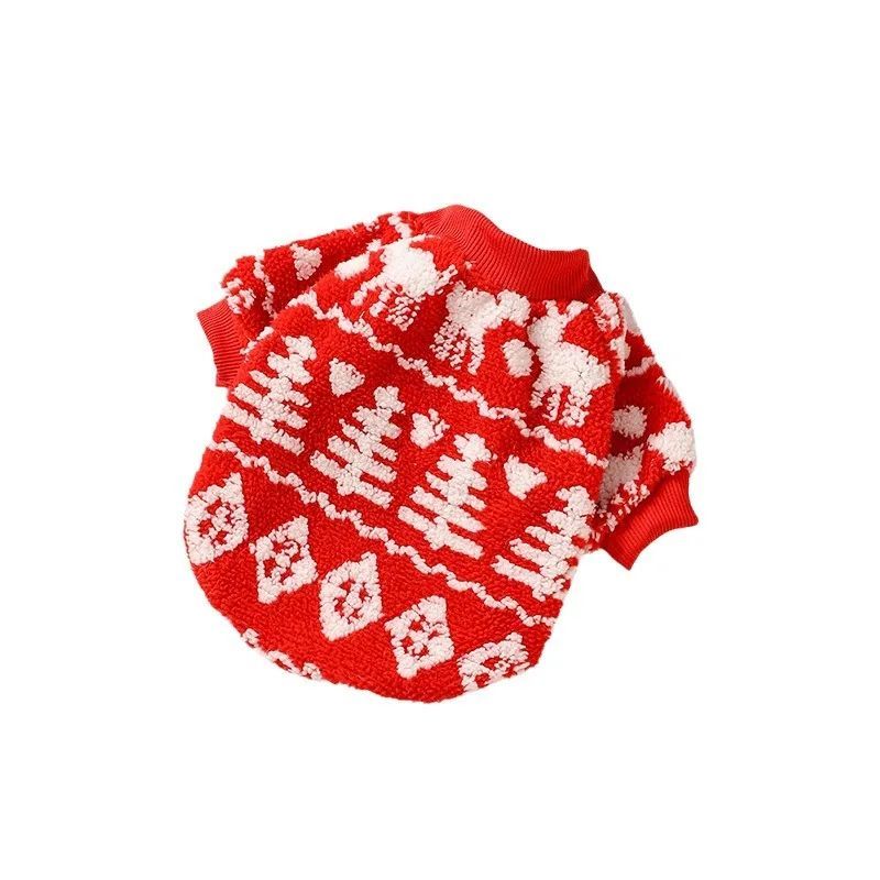 VATYERTY - Chaleco de Navidad para Perro Rojo 2XL