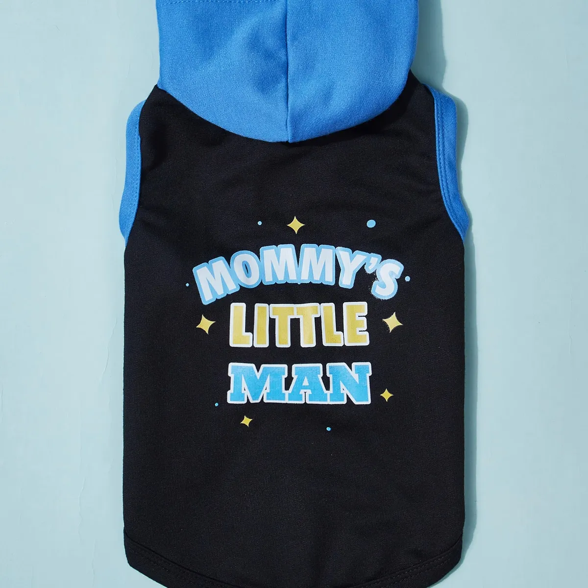 VATYERTY - Polerón de Perro Mommys Little Man Negro y Azul M