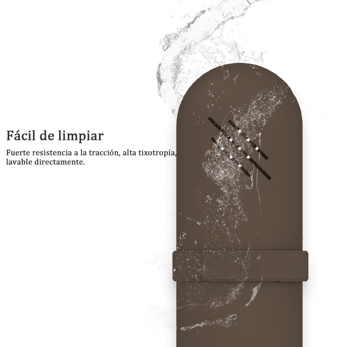 WELDMON - brochas maquillaje bolsa de viaje almacenamiento maquillaje marrón