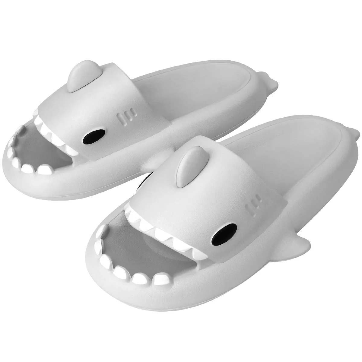 SUPERCENTER - Sandalia Tiburon Shark Chancla Confort De Antideslizante Eva Gris