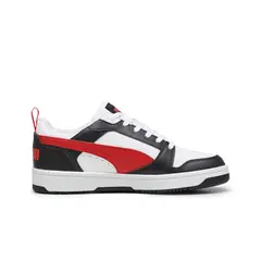 PUMA - Zapatilla Rebound V6 Hombre Blanco - Negro - Rojo