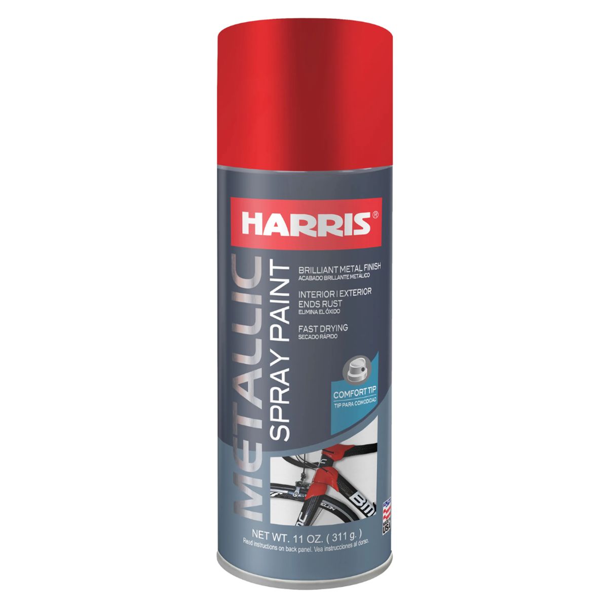 HARRIS - Pintura Spray Brillo Metálico Rojo Manzana 311gr
