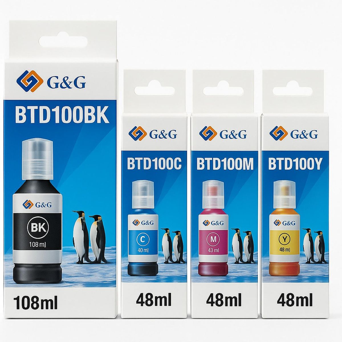 GENERICO - Botellas de Tinta Compatible para BTD100 Pack
