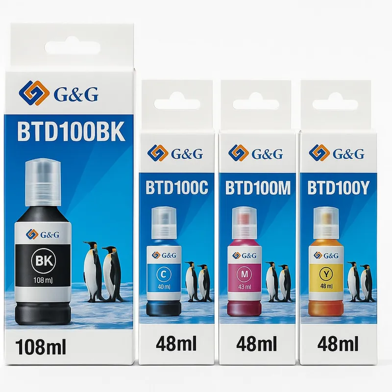 GENERICO - Botellas de Tinta Compatible para BTD100 Pack