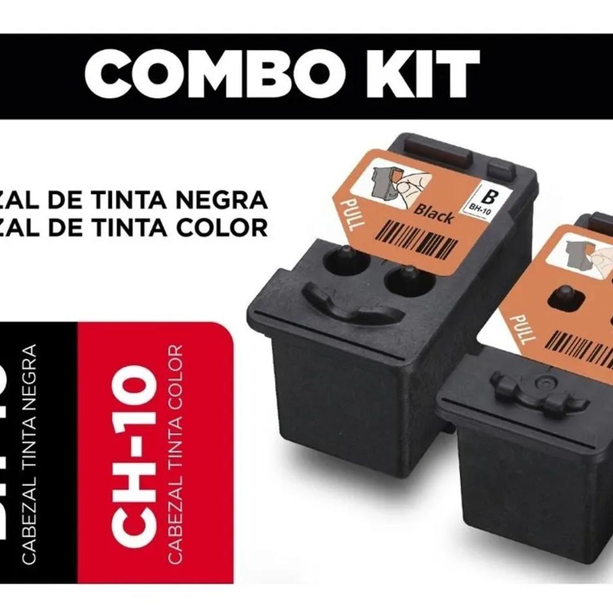 CANON - Cabezales de Impresión Canon Bh-10 Negro + Ch-10 Color Original Pack