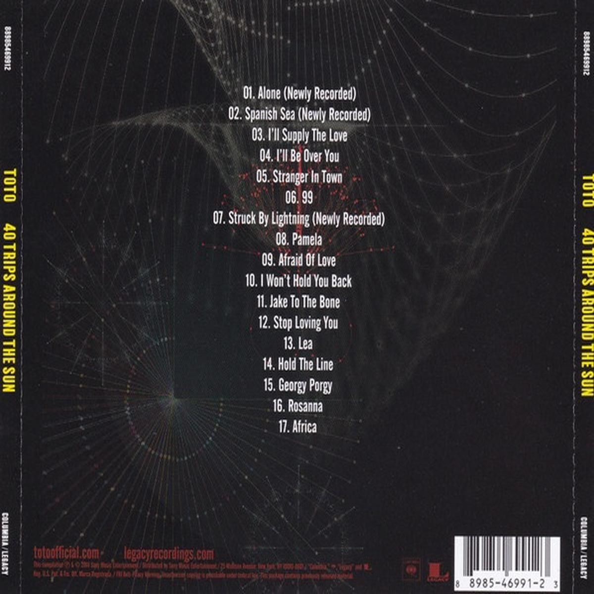 HITWAY MUSIC - TOTO  - 40 TRIPS AROUND THE SUN - CD