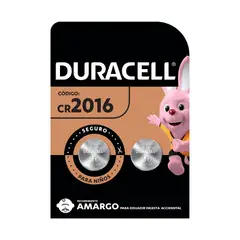 DURACELL - Pila 2016 2 pilas CR2016 3V batería de litio