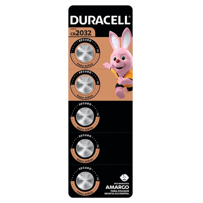 DURACELL - Pila Duracell 2032 5 pilas CR2032 3V batería de litio