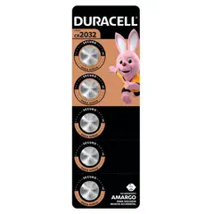 DURACELL - Pila 2032 5 pilas CR2032 3V batería de litio