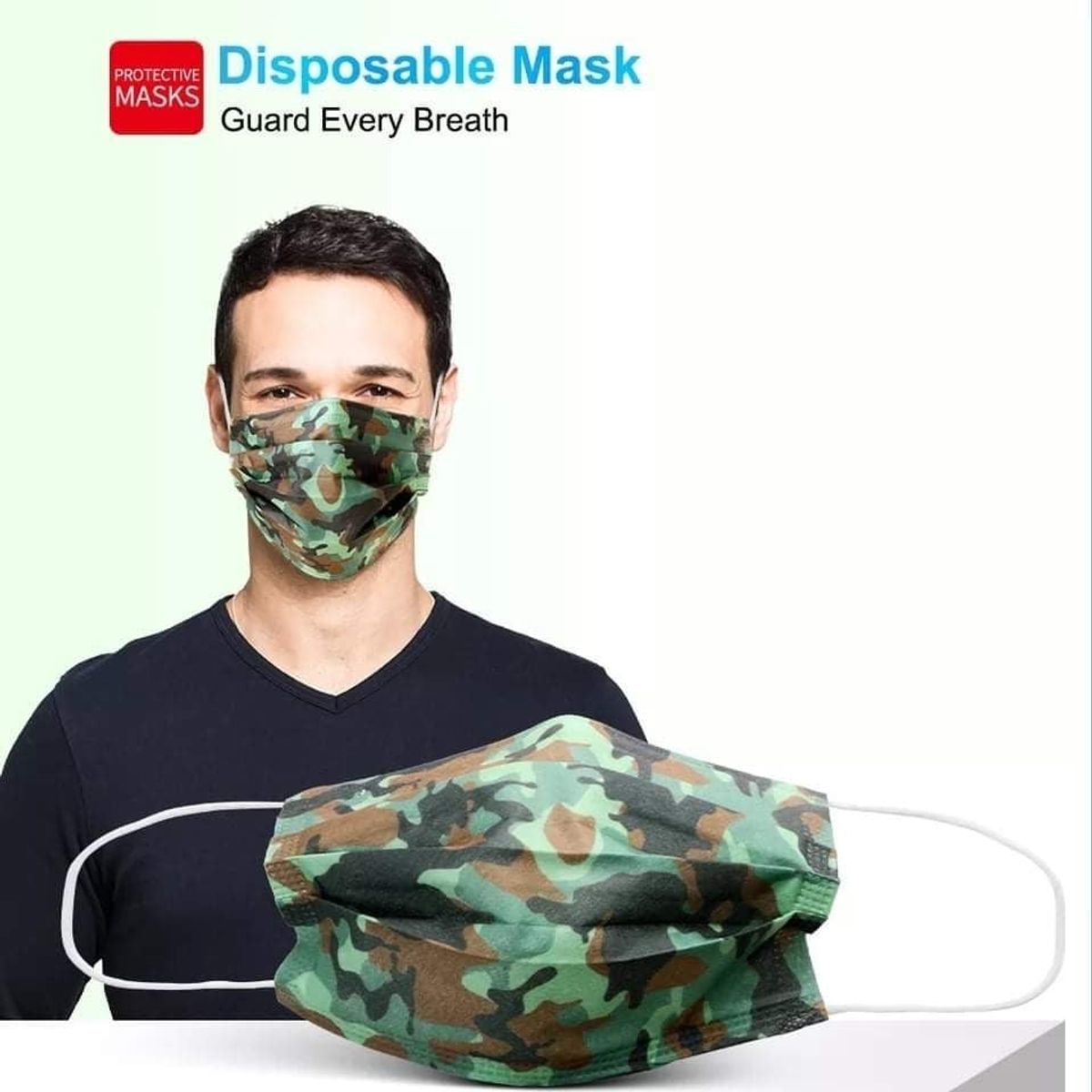 GENERICO - Pack 50 unds mascarillas surtidas diseño 2 colores.