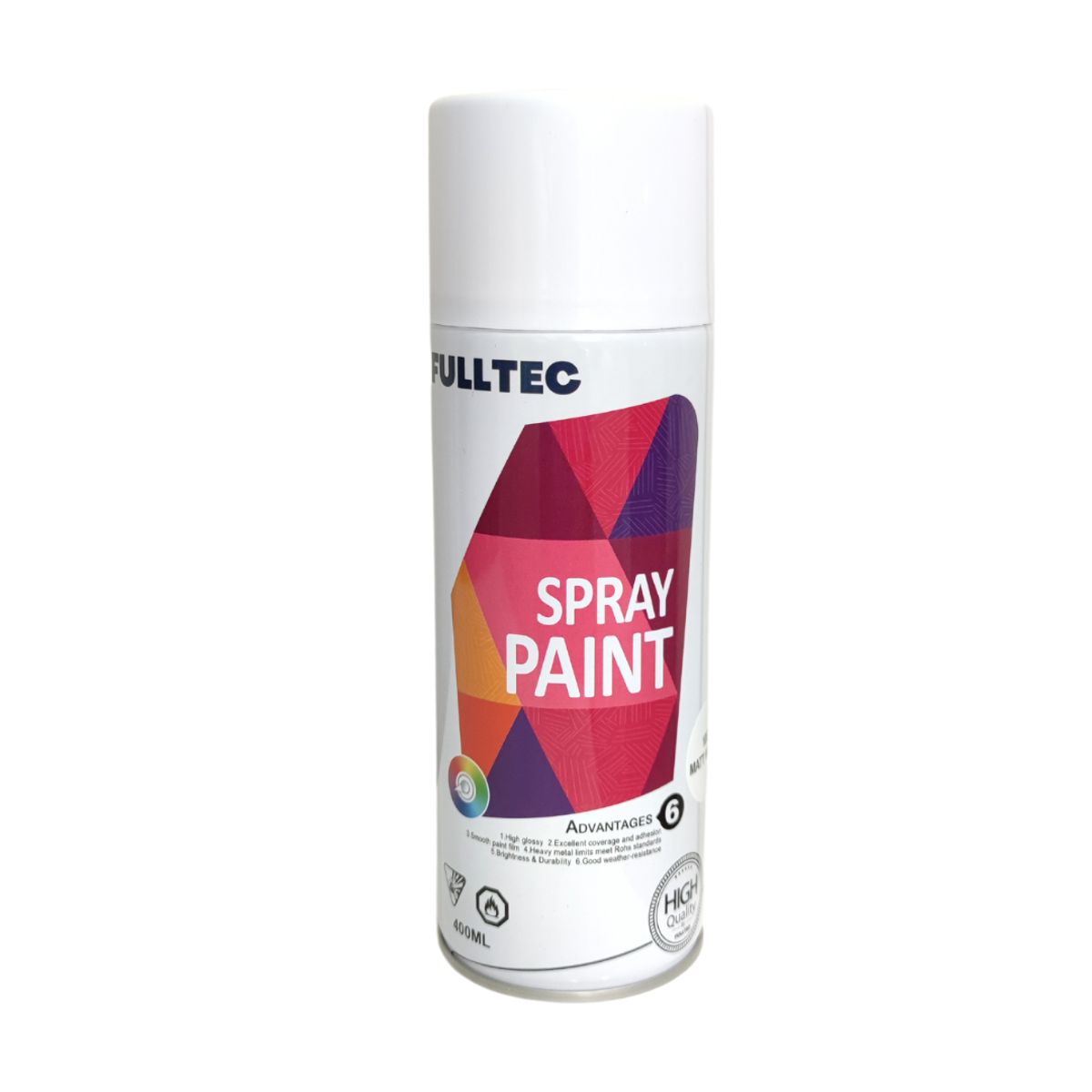 FULLTEC - Pintura Spray Uso General Blanco Mate 400ml Fulltec
