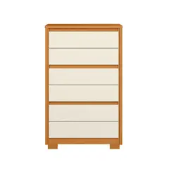 VEKKAHOME - CÓMODA UNNO CAFÉ/BEIGE 6C