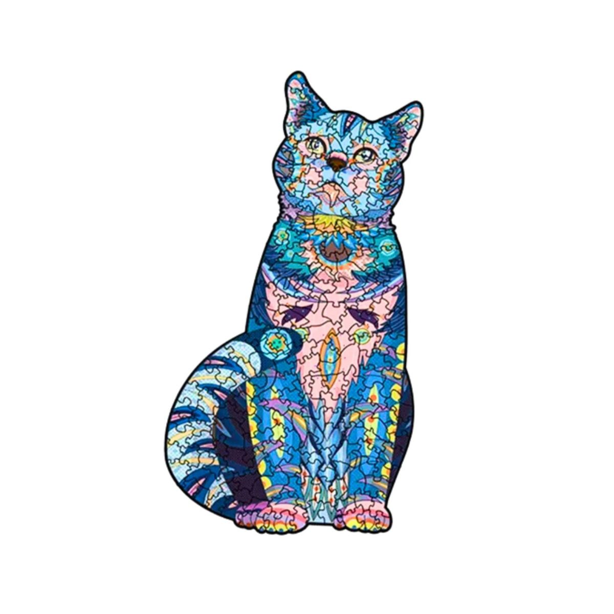 GENERICO - Rompecabeza Multicolor de Gato - Decoración - Regalo