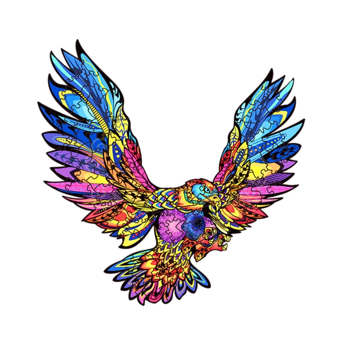 GENERICO - Rompecabeza Multicolor De Aguila - Decoración - Regalo