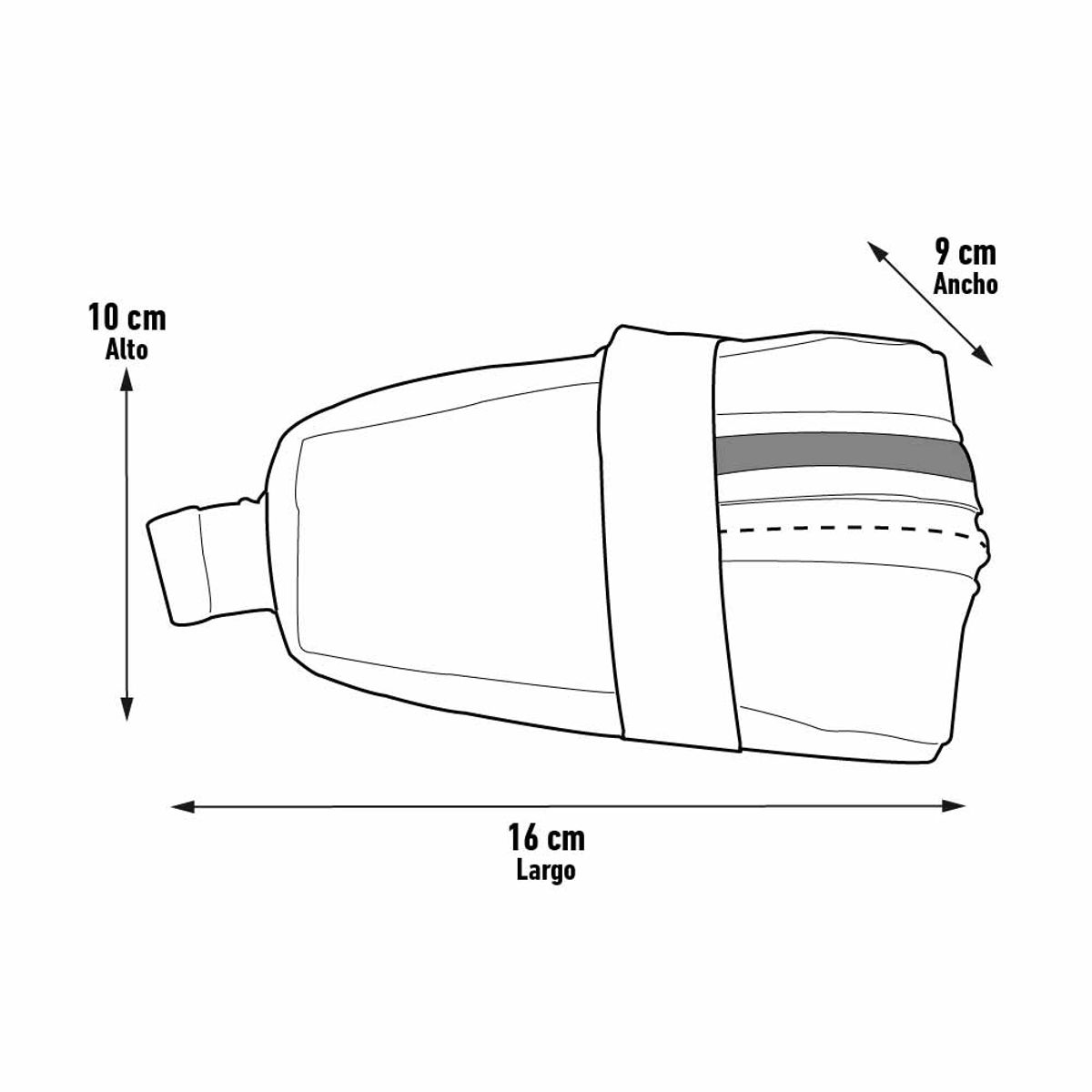 ONWHEELS - BOLSO BICICLETA SILLÍN IMPERMEABLE AMARILLO