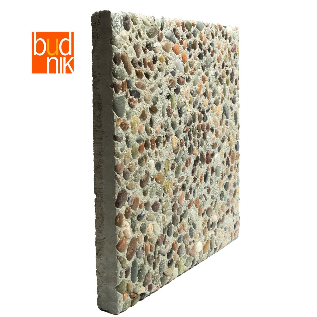 BUDNIK - Baldosa  Alta Resistencia Colonial H Fondo Gris 40x40x3.8 cm