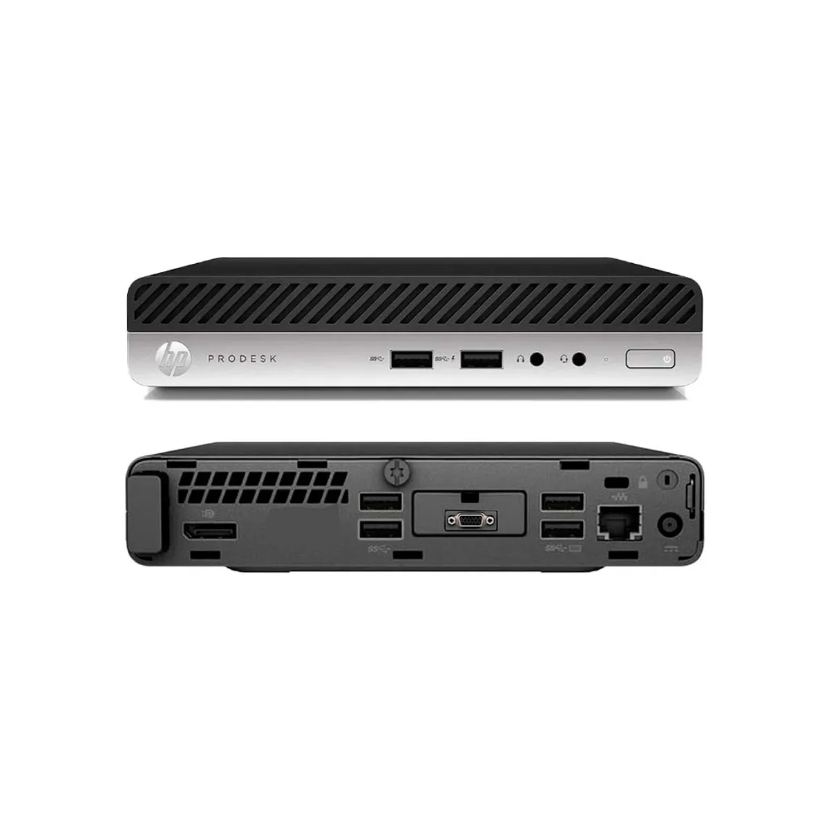 HP - HP ProDesk 400 G4 Mini i5-8500T 8GB RAM 256 GB SSD Wi-Fi 5 Win 10 Pro