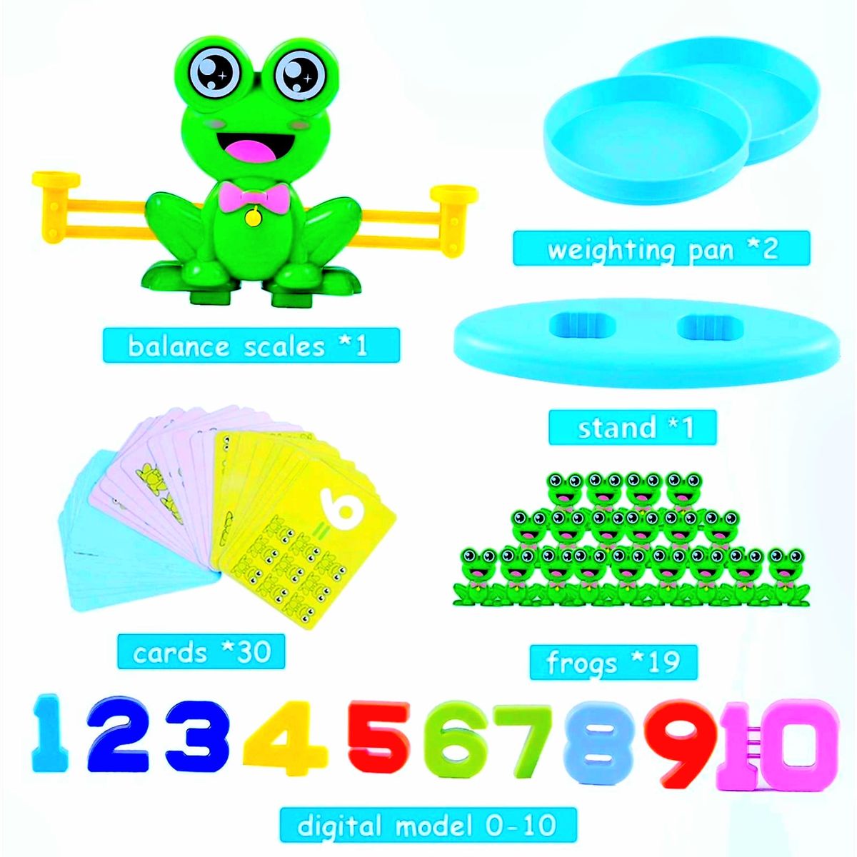 GENERICO - Juguete Ranitas Balancín De Aprendizaje Educativo Numeros