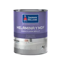 SHERWIN WILLIAMS - Pintura para Melamina y MDF Blanco ¼ gl
