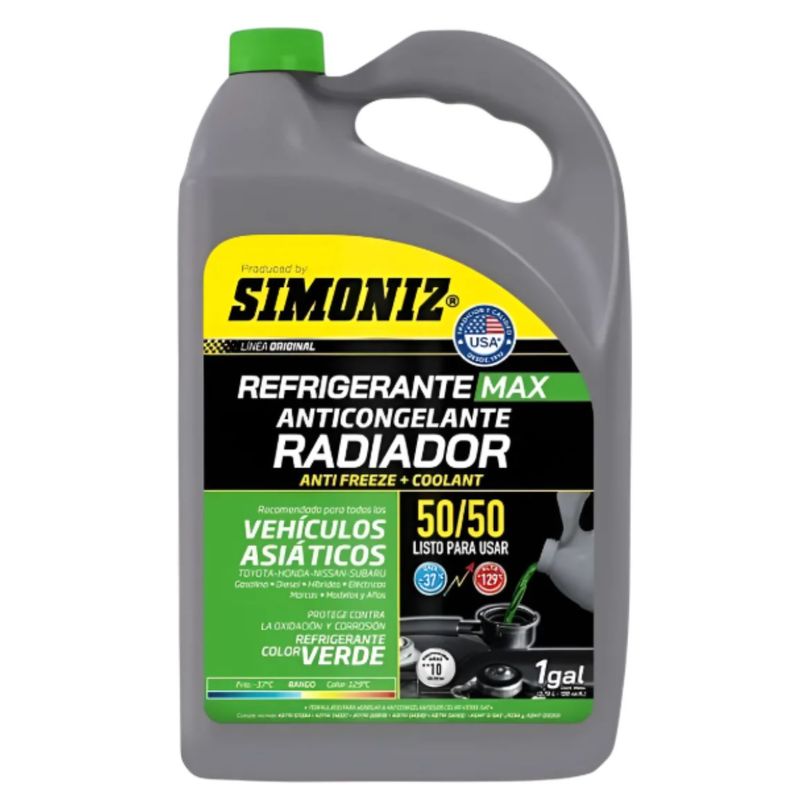 GENERICO - Refrigerante Anticongelante para Radiador 50% Verde