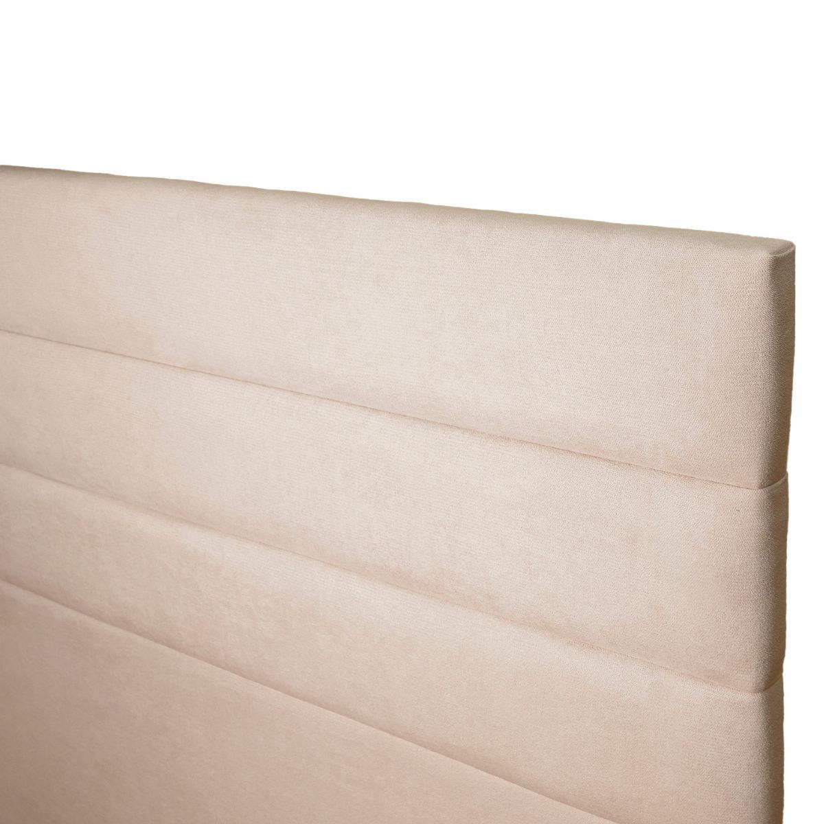 KABECEROS - RESPALDO ROLLOS - 1,5 PLAZAS - VELVET COLOR BEIGE