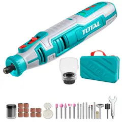 TOTAL TOOLS - Mini Rectificadora Inalámbrica 8V Total
