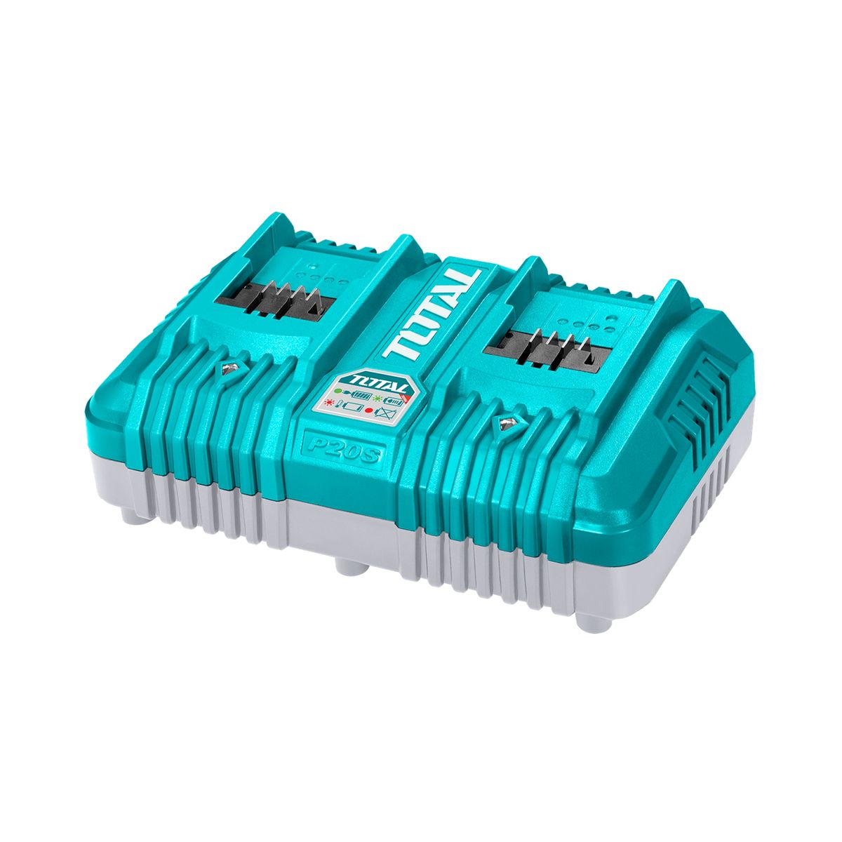 TOTAL TOOLS - Cargador Inteligente Doble 20V 4a Total