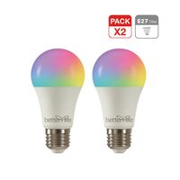 Ampolleta Inteligente LED RGB Wifi 18W E27 2 Unidades