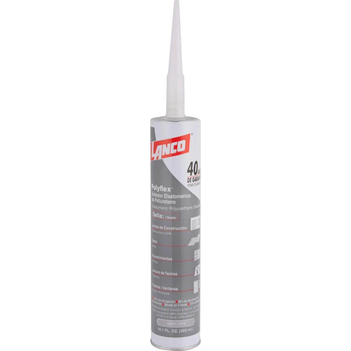 LANCO - Sellador de Poliuretano Polyflex Gris 300ml