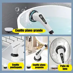 MOVI - CEPILLO DE LIMPIEZA INALÁMBRICO 9 EN 1, RECARGABLE