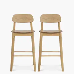 FORM DESIGN - Pack 2 Taburete Madera Owen Natural Form