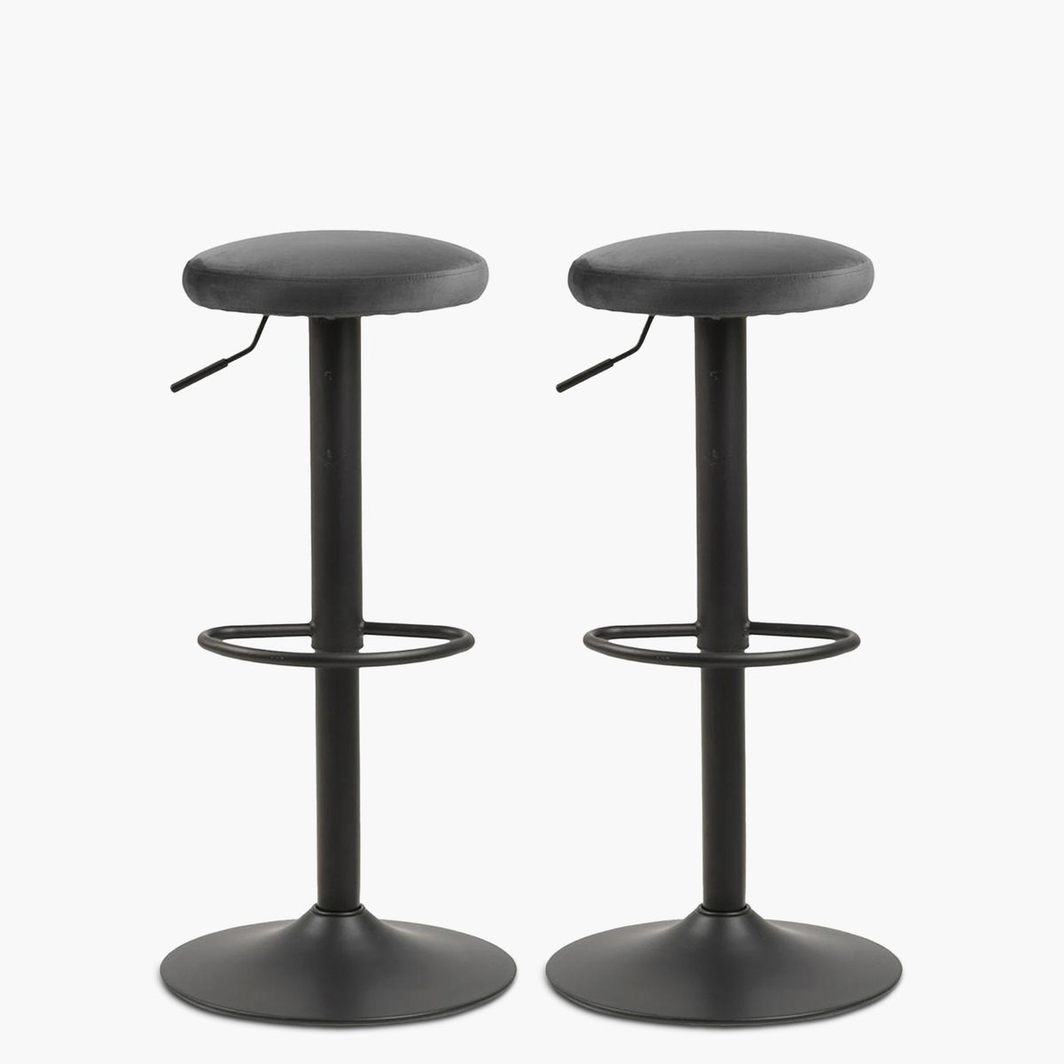 FORM DESIGN - Pack 2 Taburete Tapiz Bilbao Gris Oscuro Form