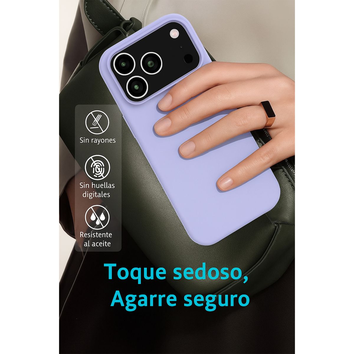 JOIGO - Carcasa Lamina Vidrio Pantalla Para iPhone 17 Pro Azul