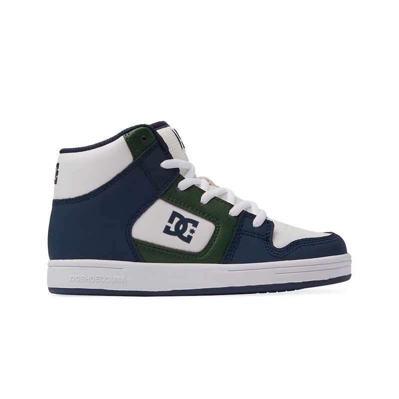 DC SHOES - Zapatilla Dc Manteca 4 Hi Cadete Blanco-Azul-Verde