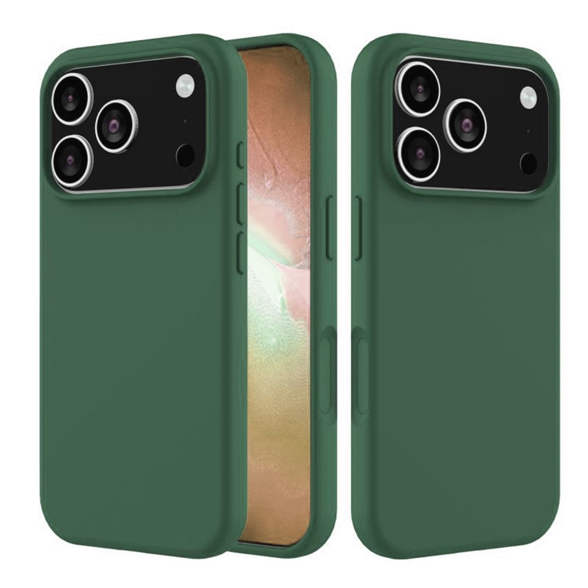 JOIGO - Carcasa Goma Lamina Vidrio Para iPhone 17 Pro Verde