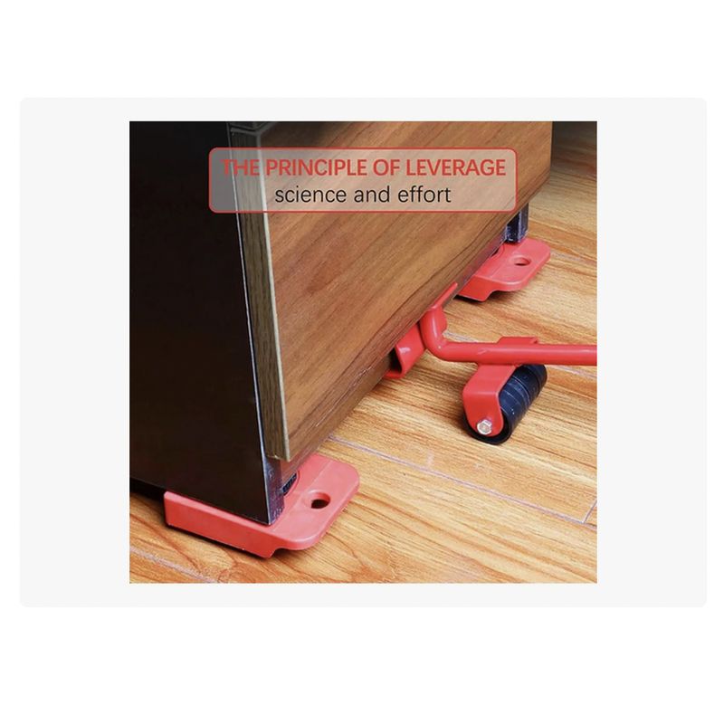 GENERICO - Juego De Ruedas Mover Muebles De Hasta 150 Kg Facil Carga