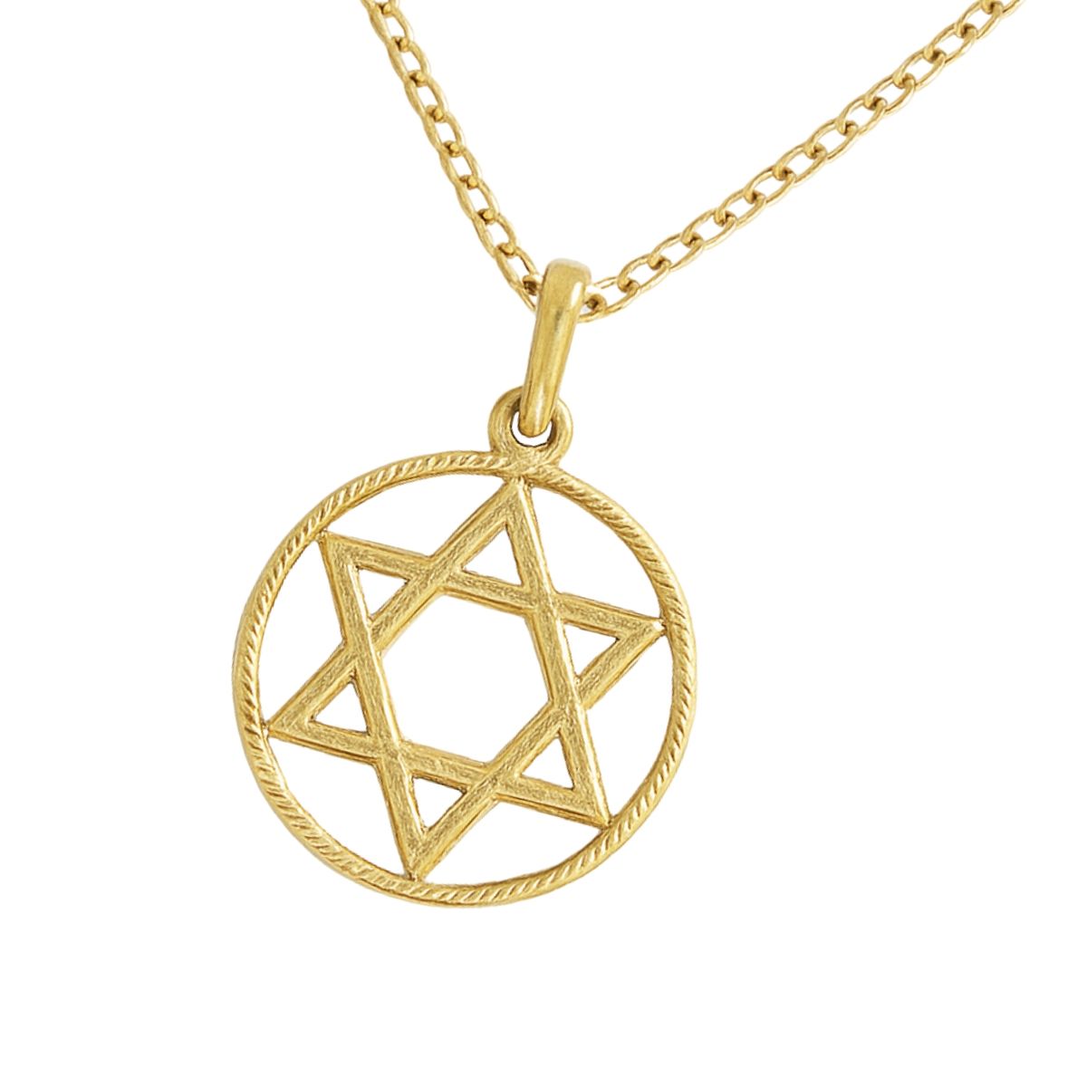 JB JOYAS BARON - Colgante Oro 18kt Estrella de David