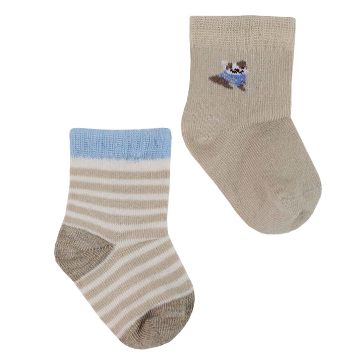 MONARCH - 4 Pares Calcetín Bamboo Recién Nacido Perrito Monarch