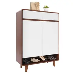 MUNDO ONLINE - Zapatero Elegance Puertas y Cajones Organizador Estante 60Cm