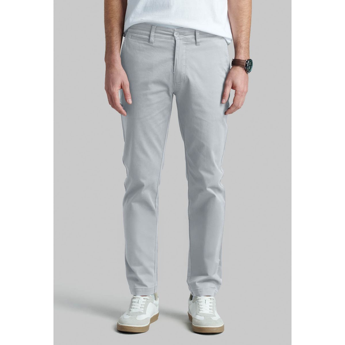 FEROUCH - Pantalón Twill Slim /31 Business Grafito Ferouch