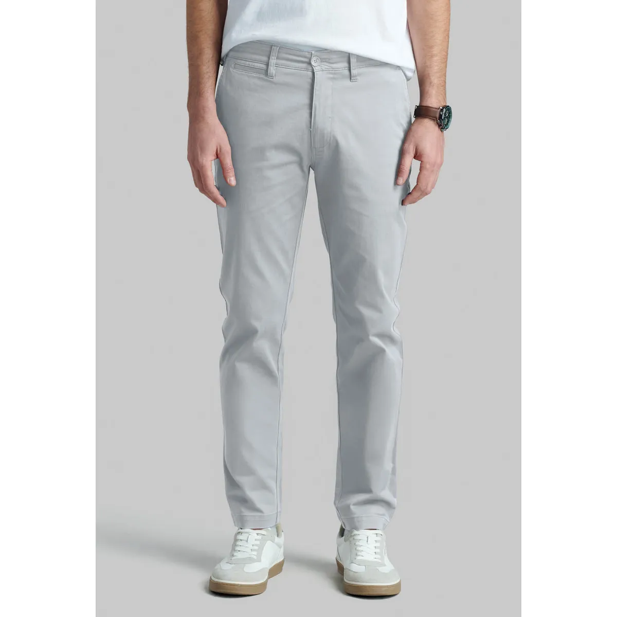 FEROUCH - Pantalón Twill Slim /31 Business Grafito Ferouch