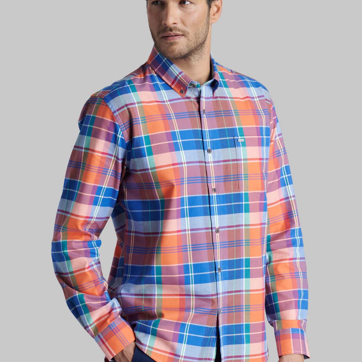FEROUCH - Camisa Lake Forest Naranjo Ferouch