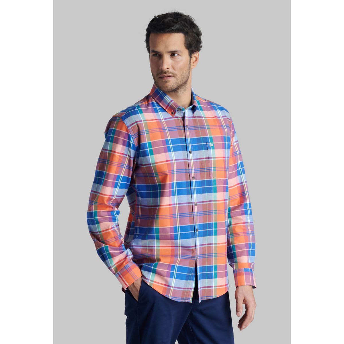 FEROUCH - Camisa Lake Forest Naranjo Ferouch