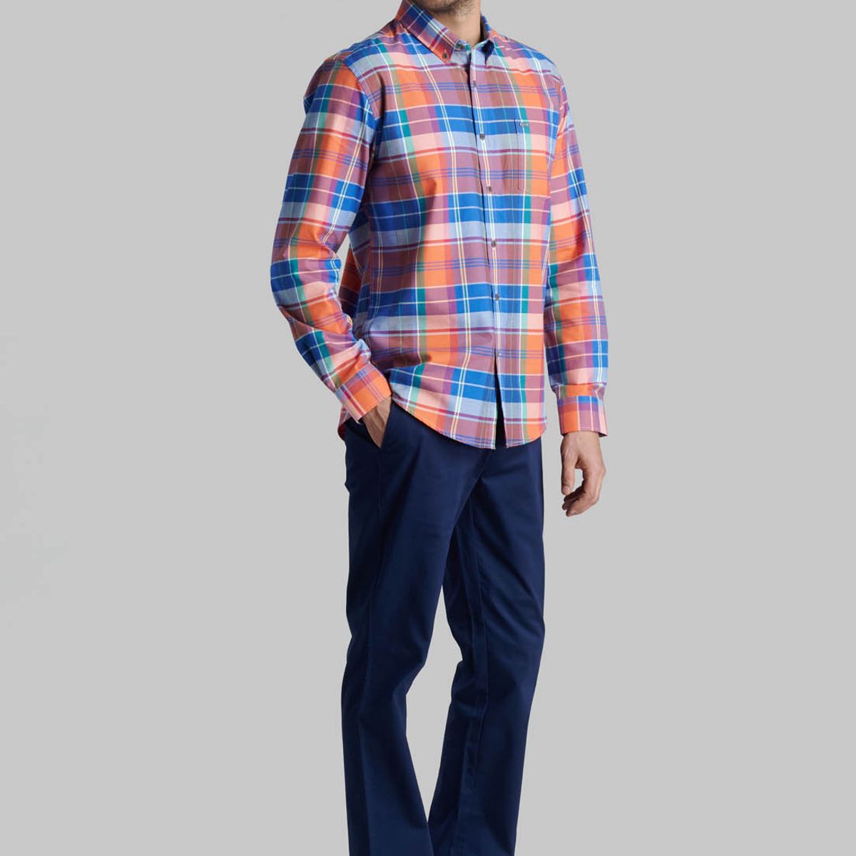 FEROUCH - Camisa Lake Forest Naranjo Ferouch