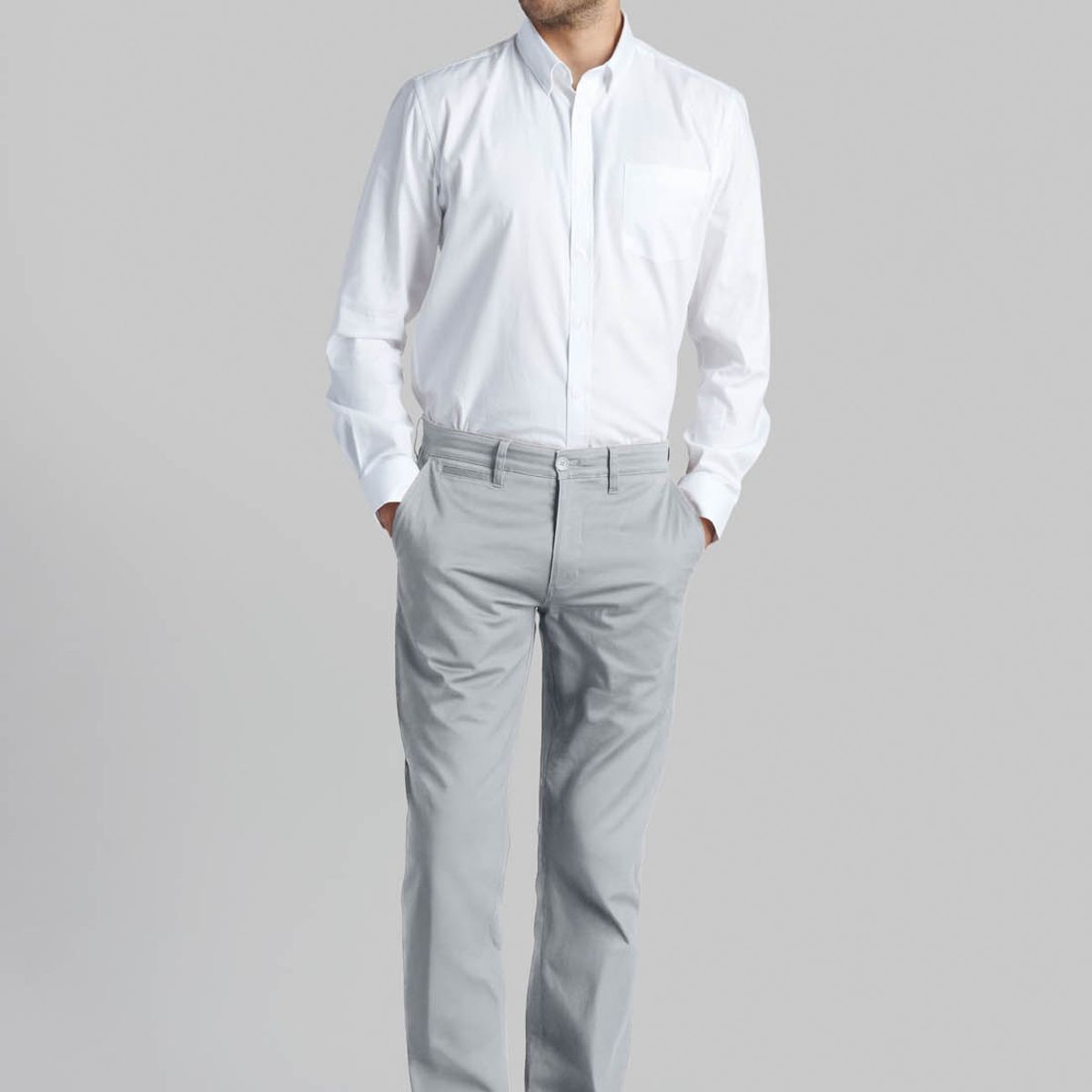 FEROUCH - Pantalón Twill Slim /33 Grafito Ferouch